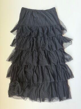 Polka dot tulle skirt